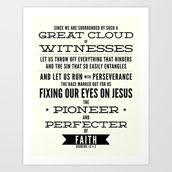 Pioneer and Perfecter of Faith Art Print