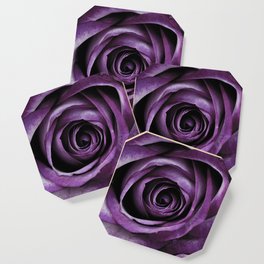 Purple Rose Decorative Flower Coaster