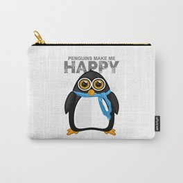 Penguins Make Me Happy Carry-All Pouch
