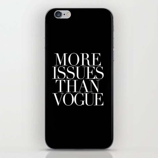 VOGUE {ISSUES} iPhone & iPod Skin