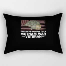 Proud Grandson Of A Vietnam Cool Veterans Day Gift Rectangular Pillow