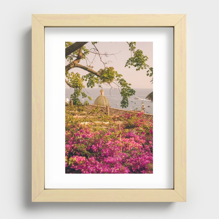A glorious sunny day in Positano | Amalfi Coast | Italy | Europe travel photography Recessed Framed Print