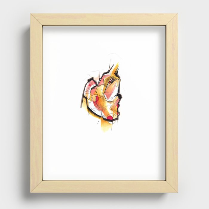 Illustrative art Recessed Framed Print