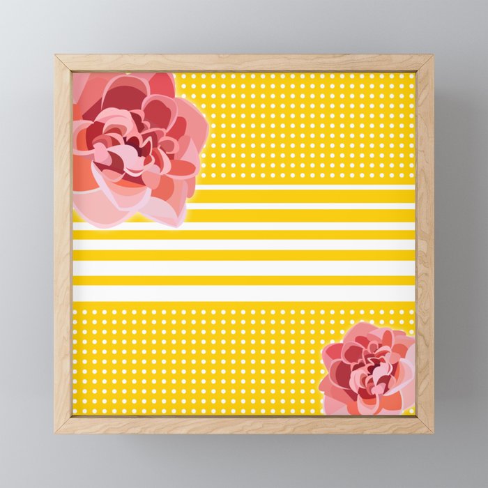 Joy Blossoms Framed Mini Art Print