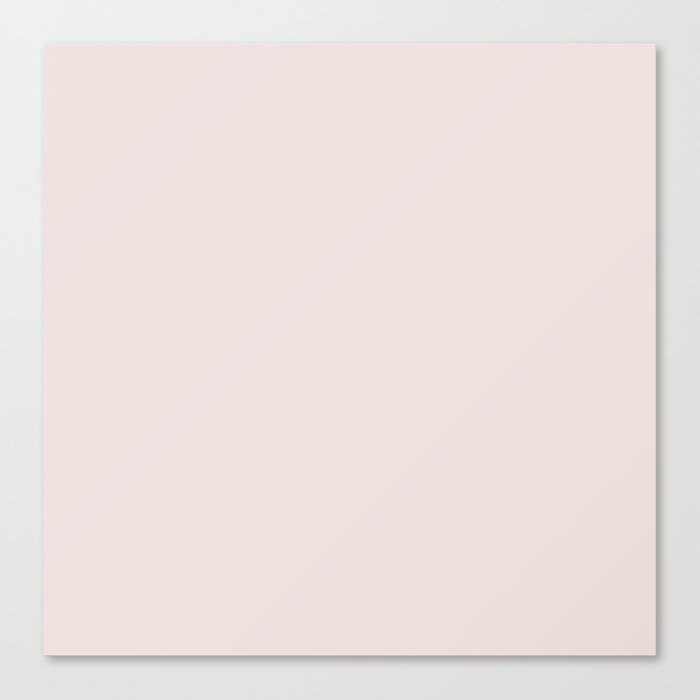 Coconut Cream pale pink pastel solid color modern abstract pattern  Canvas Print