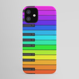 Rainbow Piano Keyboard  iPhone Case
