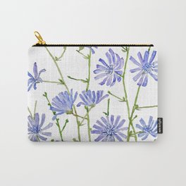 blue chicory watercolor Carry-All Pouch