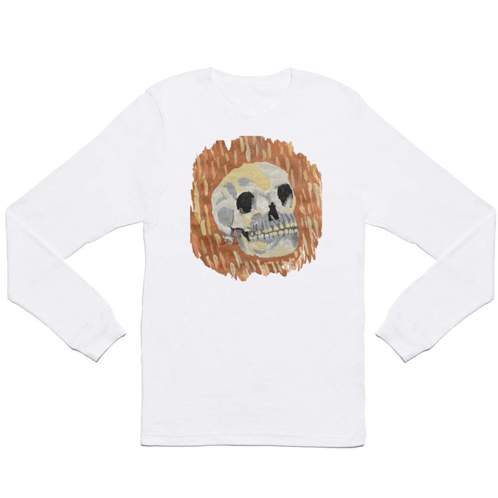 I Want To Live- Skull Painting Long Sleeve T Shirt