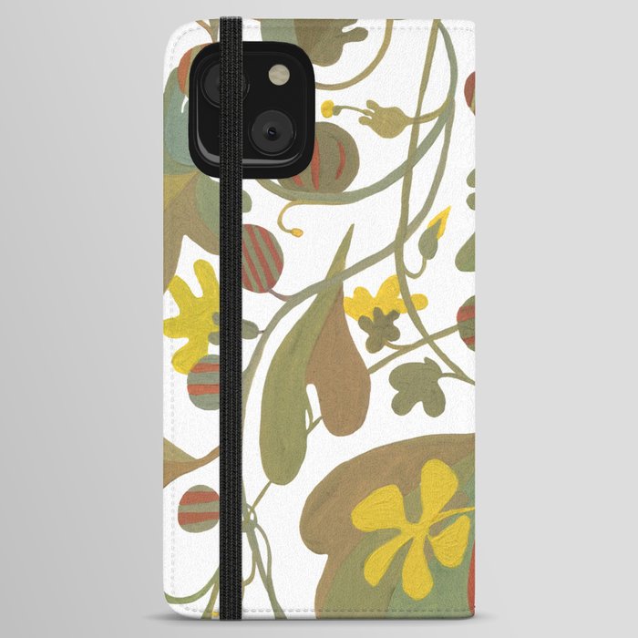 Curly plants iPhone Wallet Case
