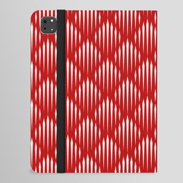 Red and White Abstract Pattern iPad Folio Case