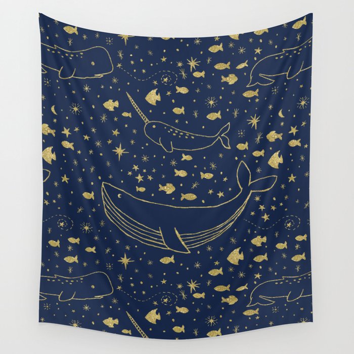 Celestial Ocean Wall Tapestry by Lathe and Quill Society6