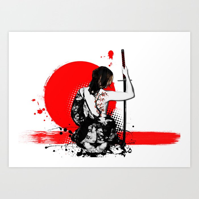 Female Samurai Art Print