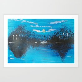 Blue Lake Art Print