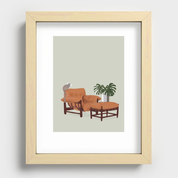 Sergio Rodrigues Armchair  Recessed Framed Print
