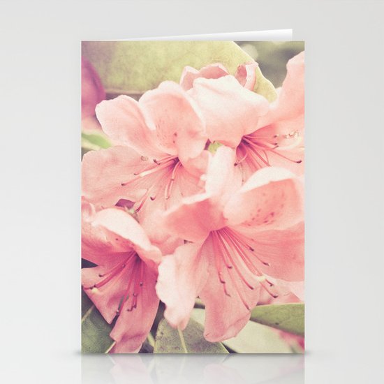 pink flowers Stationery Cards