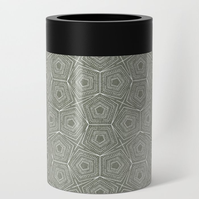 pentagon and stars - sage Can Cooler