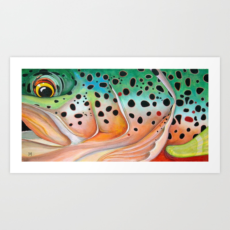 Brook Trout 1 Art Print By Mhoward Society6