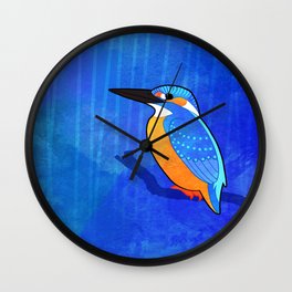 Common Kingfisher (Alcedo atthis) Wall Clock