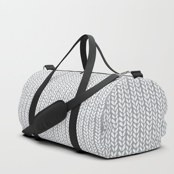 Knit Wave Grey Duffle Bag