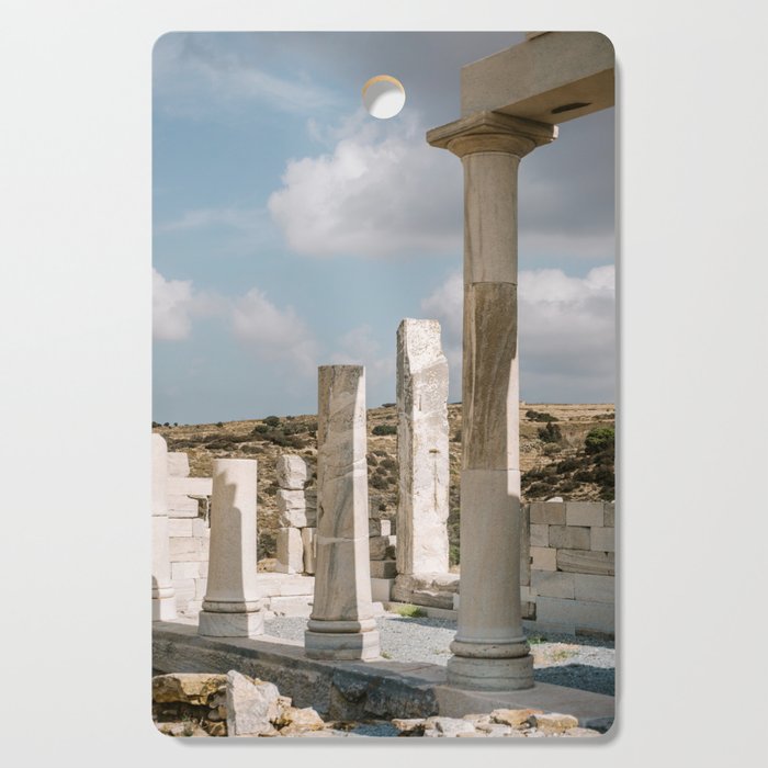 Ancient Ruins in Greece | Roman Empire Stones on the Island of Naxos | Culture, Summer & Travel Photography Cutting Board