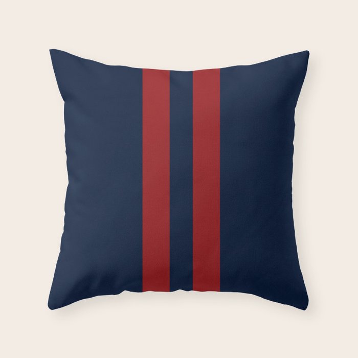 Red and navy throw pillows 2025