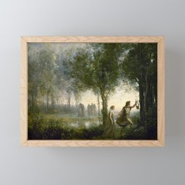 Jean-Baptiste-Camille Corot "Orpheus Leading Eurydice from the Underworld" Framed Mini Art Print
