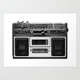 cassette recorder / audio player - 80s radio Art Print