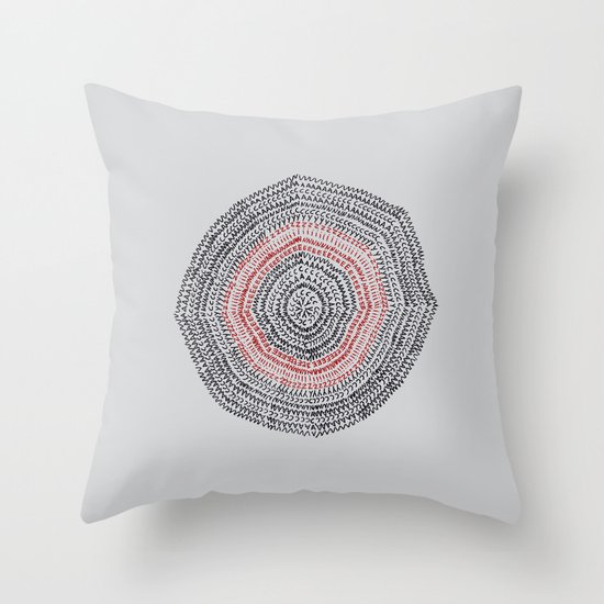 Vacancy Zine Mandala I A Throw Pillow