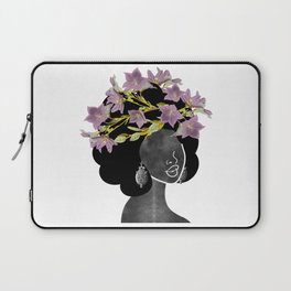 Wildflower Crown II Laptop Sleeve | Digital, Nature, Illustration, Curated, Vintage 