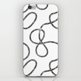 bicycle chain repeat pattern iPhone Skin