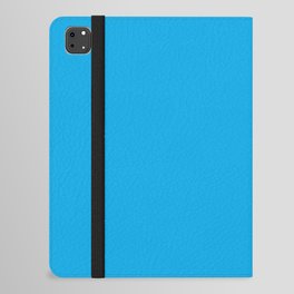 Dark Sky Blue pure pastel solid color modern abstract pattern  iPad Folio Case