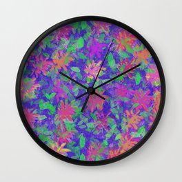 Tropical Flowers  Wall Clock