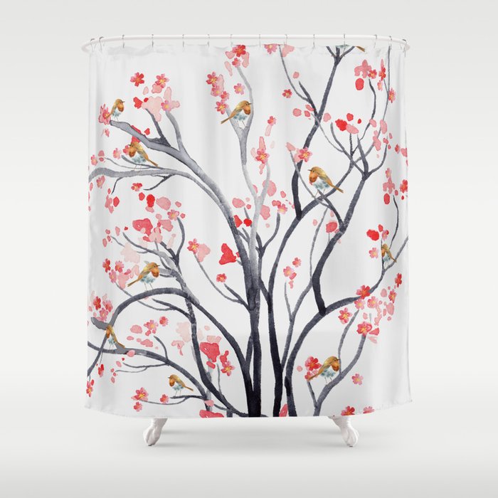 Spring Shower Curtain By Nadja Society6, Spring Shower Curtain