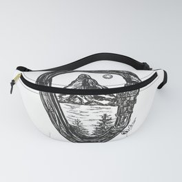 "Climbing Is Life" Hand-Drawn by Dark Mountain Arts Fanny Pack