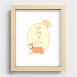 God Save the Queen Recessed Framed Print