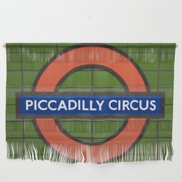 Piccadilly circus subway sing art print - London underground - city and travelphotography  Wall Hanging