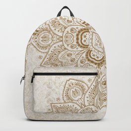 Mandala Temptation in Cream Backpack