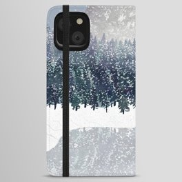 Forest by the lake iPhone Wallet Case