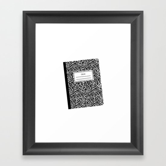 composition book Framed Art Print