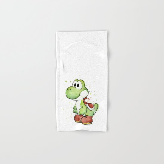 Yoshi Watercolor Mario Hand & Bath Towel