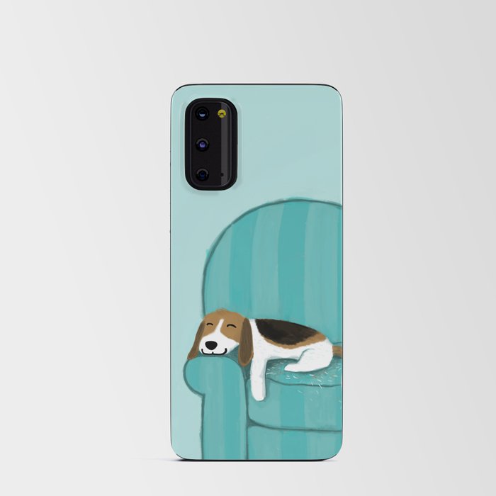Happy Couch Beagle | Cute Sleeping Dog Android Card Case