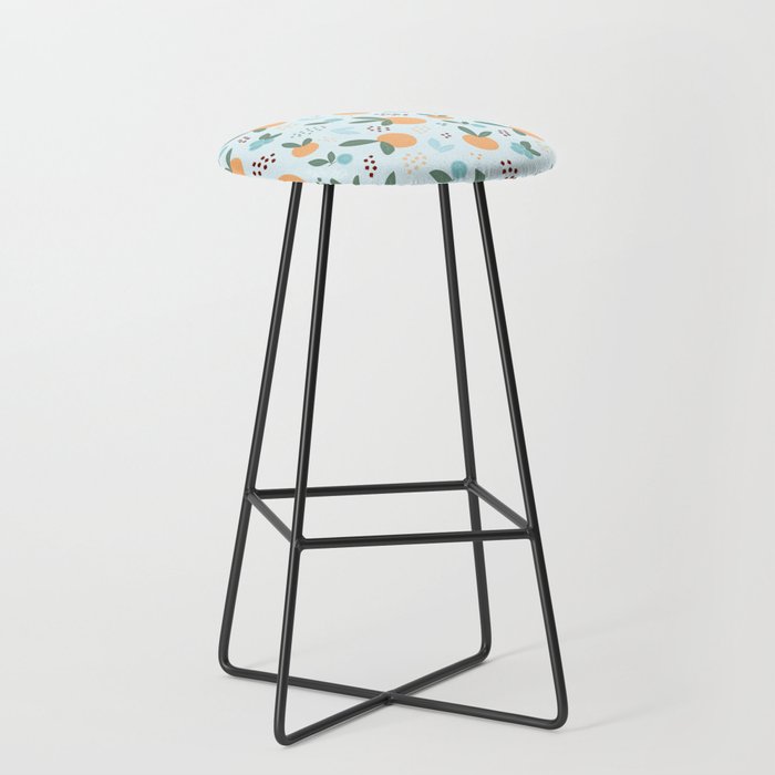 Oranges and Blueberries Bar Stool