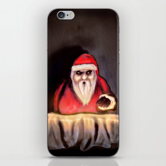 Black Xmas: Santa Claus is Here iPhone Skin