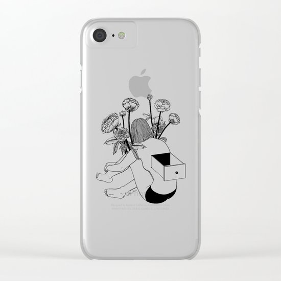 Beautiful Emptiness Clear iPhone Case