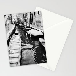 Venice, Italy, Film Photo, Analog, Black and White Stationery Cards