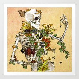 Bones and Botany Art Print