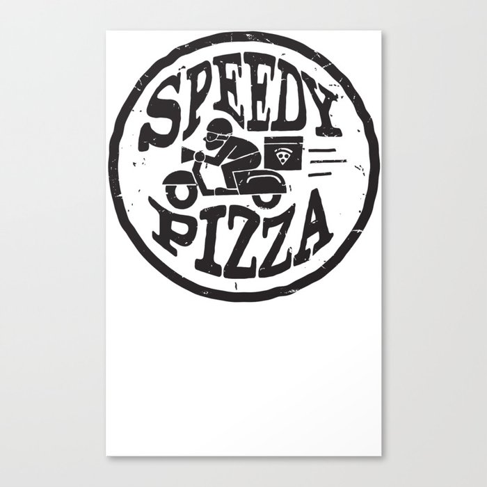 Speedy Pizza Canvas Print