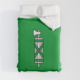 Flag of Sankt Gallen or Saint Gall 2 Duvet Cover