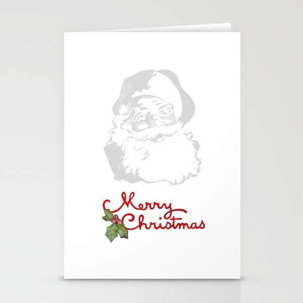 Jolly Santa Merry Christmas Stationery Cards