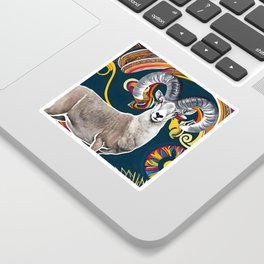 Bighorn Sheep - Nature Art - Natural Animal Design Sticker